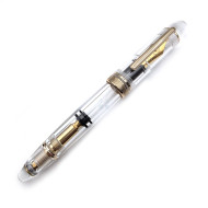  MAJOHN 末匠 P140 #40 8號大尖 活塞式 鋼筆 (透明金夾)