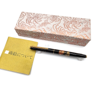 ☆典藏老筆☆  PILOT（百樂）平蒔繪鋼筆「牡丹圖」14K 鋼筆 (8成新）MT19666