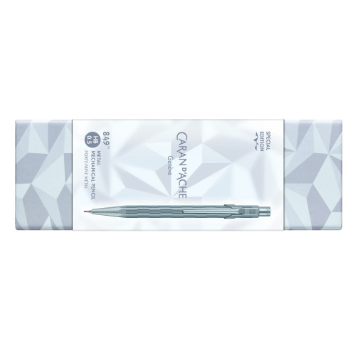 瑞士卡達 CARAN D'ACHE 阿爾卑斯霜雪 Alpine Frost 系列 2025 聖誕 特別版 849™ 0.5mm 自動鉛筆 (冰川藍)