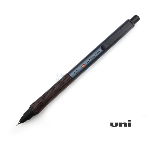 日本 uni kuru toga wood 自動鉛筆 0.5mm（鋼鐵藍）