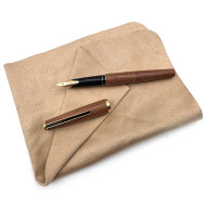 小品雅集獨家訂製 鋼筆專用 極柔擦拭布 （褐色小）