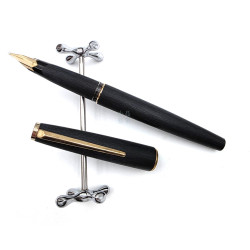 ☆ 中古美品 ☆ MONTBLANC 萬寶龍  220 髮絲紋 14K金 活塞式上墨 鋼筆