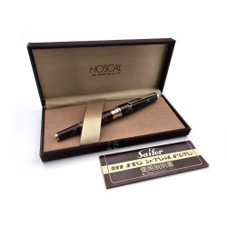  中古美品 絕版老款【Sailor 寫樂】 絕版老款21K 輪島塗「烏木上的鳳凰」蒔繪鋼筆 ER-581