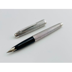 ☆典藏老筆☆PLATINUM 白金牌絕版 18K WG尖 925銀桿 鋼筆(小桿)黑色握位 #PT-56677