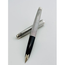 ☆典藏老筆☆PLATINUM 白金牌絕版 18K WG尖 925銀桿 鋼筆(小桿)黑色握位 #PT-56677