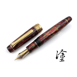 職人昆陽  二創系列 漆塗款『金霧 Aurum Mist』（寫樂PG筆王漆製）21K B尖 鋼筆