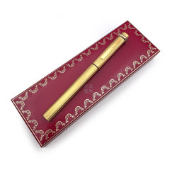 Cartier 卡地亞 Vendôme Trinity 金色經典三環原子筆｜法式珠寶工藝的書寫典範