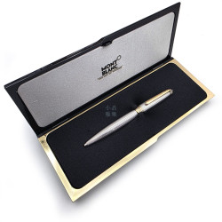 =二手美品= Montblanc 萬寶龍 純銀直條原子筆｜Sterling Silver Godron Pattern #UD-3009