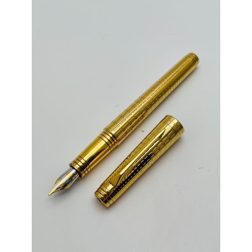 =中古品= Parker 派克尊爵 雙色金 18k尖 鋼筆 PJ-61010
