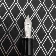 德國 Pelikan 百利金 M805 金屬菱格鏤飾 18k 鋼筆