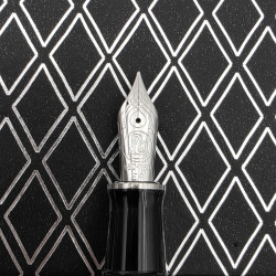 德國 Pelikan 百利金 M805 金屬菱格鏤飾 18k 鋼筆