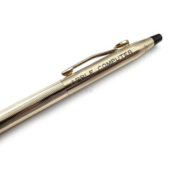 CROSS 包10K金 經典 原子筆 筆夾客製化銘版 (7 ) 全新品