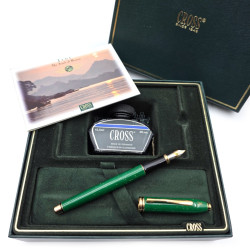 CROSS 高仕 Townsend “The Jewel of Heaven • Jade 翡翠天之寶石” 限量版 18K 鋼筆  全新品