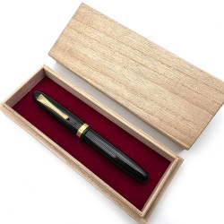 ☆典藏老筆☆ 日本滴入式 復刻手造鋼筆 土田修一 14K 硬橡膠筆桿  N8335