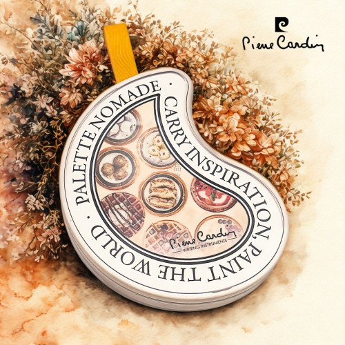 pierre cardin 皮爾卡登 Artist Collection ─ VanSketcher 攜帶式 固體水彩盤 17色 ( 美食生活 )