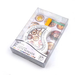 pierre cardin 皮爾卡登 Artist Collection ─ VanSketcher 攜帶式 固體水彩盤 17色 ( 美食生活 )