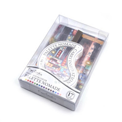 pierre cardin 皮爾卡登 Artist Collection ─ Noble Wong 攜帶式 固體水彩盤 17色 ( 城市街景 )