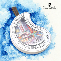 pierre cardin 皮爾卡登 Artist Collection ─ Noble Wong 攜帶式 固體水彩盤 17色 ( 城市街景 )