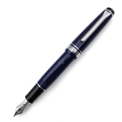 ＝中古美品= Sailor 寫樂 PG Slim Mini 14K （藍銀配色 ,8成新 )#UD-4650