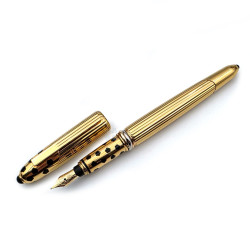 ＝中古美品= Cartier 卡地亞 Panthère（美洲豹）精品 18K金鋼筆 