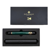 德國 DIPLOMAT 迪波曼 X.O. 系列 雪茄造型 全球限量 555 支 鋼筆 （賽車綠）