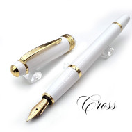 CROSS 高仕 Bailey Light 貝禮輕盈系列 鋼筆（亮白金夾）