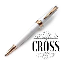 CROSS 高仕 Bailey 貝禮 白色玫瑰金 原子筆