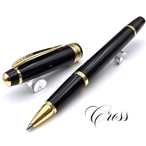 CROSS 高仕 Bailey Light 貝禮輕盈系列 鋼珠筆（亮黑金夾）