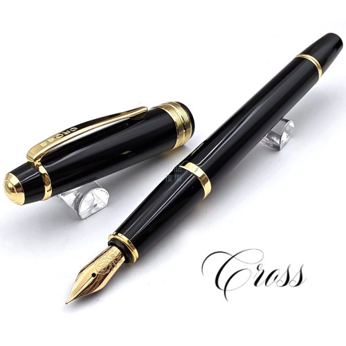 CROSS 高仕 Bailey Light 貝禮輕盈系列 鋼筆（亮黑金夾）