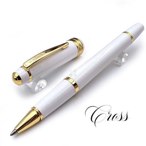 CROSS 高仕 Bailey Light 貝禮輕盈系列 鋼珠筆（亮白金夾）
