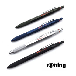 德國 rotring 洛登 600型 金屬筆桿 3IN1 多功能筆（四色可選）