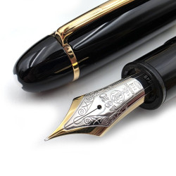 =超值經典組 =MONTBLANC 萬寶龍149 大班 18K金 中白尖 EF尖 +筆套 #UD-7269