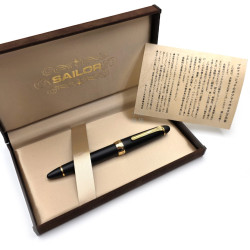 ☆典藏老筆☆ 寫樂 Sailor Profit｜21K 金尖｜停產款 霧黑色金環 大桿 #Sa590