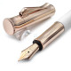 德國 Graf von Faber-Castell Guilloche系列 繩紋飾 18k 鋼筆 (香檳白）