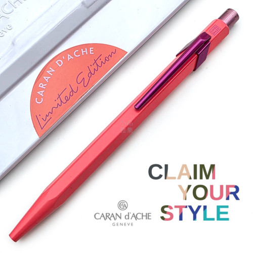 瑞士 卡達 Caran d'Ache 849 Claim Your Style 原子筆 一代（粉紅）