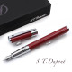 法國 S.T. DUPONT 都彭 D-Initial系列 鋼筆（紅桿銀夾）
