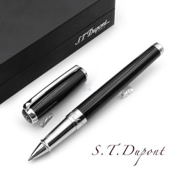 法國 S.T. Dupont 都彭 Line D 系列 鋼珠筆 (黑桿銀夾)