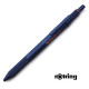 德國 rotring 洛登 600型 金屬筆桿 3IN1 多功能筆（藍色）