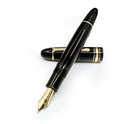 德國 Montblanc 萬寶龍 大師傑作 書法系列 149 弧形筆尖 18K 鋼筆（類 長刀研 書法尖 特殊研尖 ）