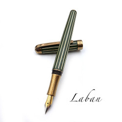 LABAN ANTIQUE II 復古黃銅 鋼筆（綠）