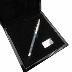  法國 S.T. Dupont都彭Line D系列「Premium Alligator」黑色鱷魚皮 限量版鋼筆