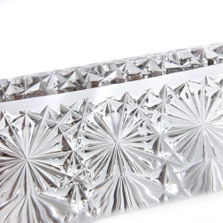 日本 MAROW 江戶切子 日式傳統 菊紋 半旋 玻璃沾水筆 （長款）