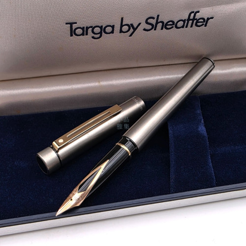☆典藏老筆☆ 西華SHEAFFER TARGA 不鏽鋼桿 14K尖 F尖 全新品