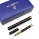 Waterman 水人  Lady Pen 法國製 18K 金尖鋼筆 附上隨身型筆筒（波爾多紅與墨綠大理石紋）