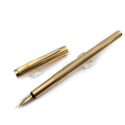 ☆典藏老筆☆ MONTBLANC 萬寶龍 貴族 金桿 14K金 鋼筆 F尖  #N-3000 庫存全新