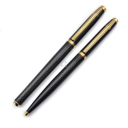 ☆7成新☆ 西德 elysee 愛禮 碳纖維花紋桿 鋼筆/ 原子筆 一對 # UD-6890