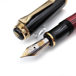 =老款庫存新筆= 德國 Pelikan 百利金 M600 14K金 鋼筆（紅條金夾）