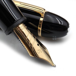 德國 Montblanc 萬寶龍 大師傑作 書法系列 149 弧形筆尖 18K 鋼筆（類 長刀研 書法尖 特殊研尖 ）