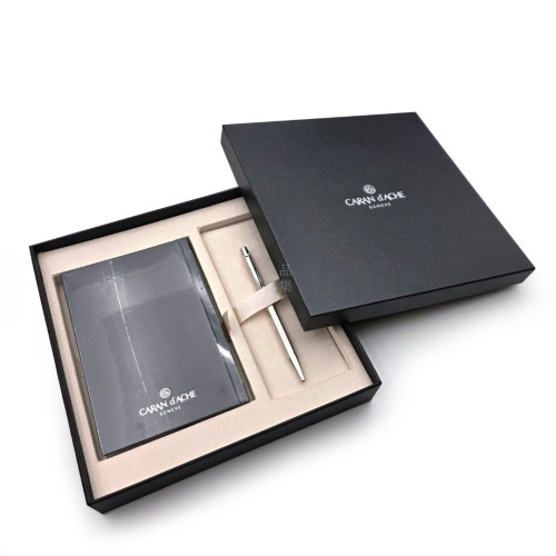 瑞士 CARAN D’ACHE (CDA) 卡達 ECRIDOR 艾可朵  復古麥紋 鈀金 原子筆 849.014