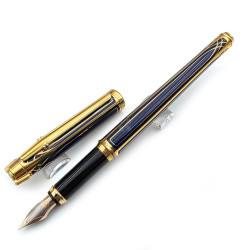 【中古品】 德國 elysee  愛禮 藍金 18K尖 鋼筆  #M3702